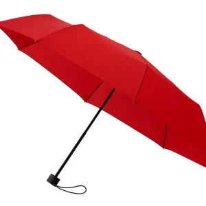 Handmatige Opvouwbare Paraplu 98cm – Winddichte Lichtgewicht Paraplu Rood voor Dames en Heren – Stevige Grote Uniseks Paraplu met Foedraal