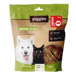 Yoggies Gedroogde vlees – jerky – VARKEN 80g