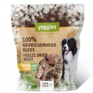 Yoggies Gevriesdroogde snack – kalkoen lever 85 g