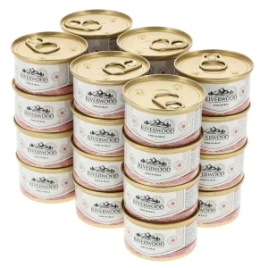 24x Natvoer voor Katten - Tonijn in Blik  - Gelei Mix -  85g - 51% Tonijn & Rijst - Premium Natvoer Adult Katten