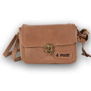 Handtasje | 12cm*17cm | Camel bruin | Schoudertas | Echte leer