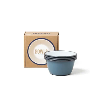 Bols émaillés - Gris (Set de 4)