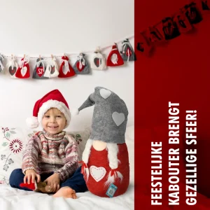 Scandinavische Kerstkabouter - Hoogte 71 cm - Zacht Gnoom Kabouter Kopen voor Kerst
