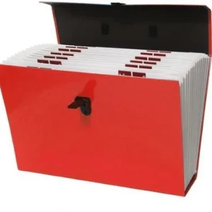 Map Met Handvat - Bestandsmap - Sorteermap - Officemap - Documentenmap - Archiefkast/koffer 27x18x 10 cm - Kantoor - Map - Papier - Office - Kantoor accessoires - Office mapping - Bureau - Office mappen - Kantoorartikelen