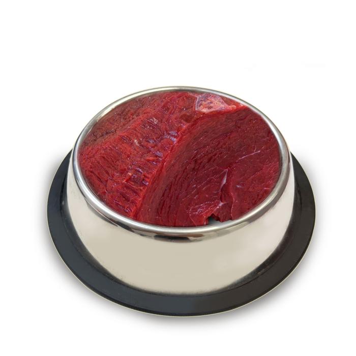 Vlees voor B.A.R.F. – Ossenhaas 1 kg (diepgevroren)