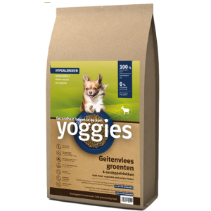 Yoggies Geitenvlees en groenten, hypoallergene koudgeperste MINI korrels met probiotica